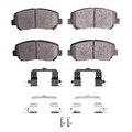 Dynamic Friction Co 5000 Advanced Brake Pads - Ceramic and Hardware Kit, Long Pad Wear, Front 1551-1640-01
